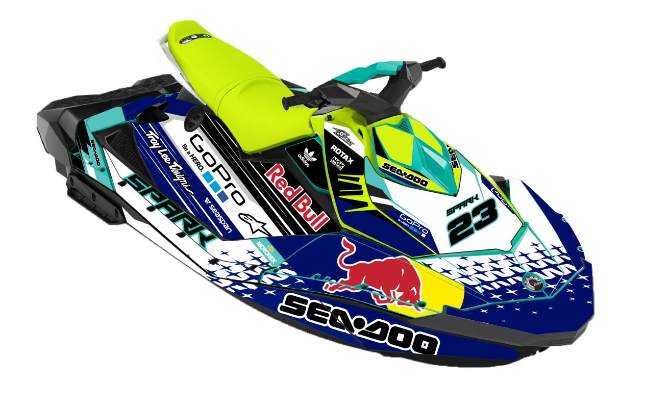 Kit Pegatinas Completo Moto De Agua Sea Doo Spark Rb Extremegraphics Es